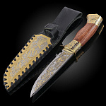 0012230 Златоуст Оружие сувенирное НОЖ "Бекас" (кап, зол, колп.) NZK22992