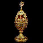 0065243/ТЛ  Златоуст Пасхальное яйцо "АНГЕЛ"  Большое