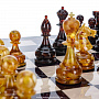 Шахматный ларец с янтарными фигурами "Петербург" 48х48 см, фотография 7. Интернет-магазин ЛАВКА ПОДАРКОВ