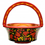 Корзинка Хохлома, фотография 3. Интернет-магазин ЛАВКА ПОДАРКОВ