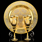 0049492 Златоуст Набор (блюдо 210, 2 рюмки ханские) NAW - 3685