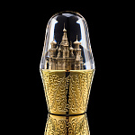 Статуэтка из металла и стекла "Матрешка. Храм Василия Блаженного"