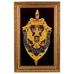 Панно из янтаря "Герб ФСБ" 38,5х59,5 см