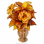 Сувенир "Букет цветов" Оникс, янтарь, смола 14,5 см, фотография 1. Интернет-магазин ЛАВКА ПОДАРКОВ