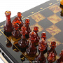 Шахматный ларец с фигурами из янтаря "Европа", фотография 10. Интернет-магазин ЛАВКА ПОДАРКОВ