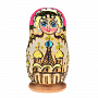Матрёшка расписная (с выжиганием) "Купола" В ассортименте, фотография 7. Интернет-магазин ЛАВКА ПОДАРКОВ