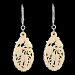 Серьги из бивня мамонта "Березовые бруньки"