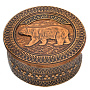 Шкатулка круглая из бересты "Медведь", фотография 4. Интернет-магазин ЛАВКА ПОДАРКОВ