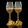 Набор из двух бокалов для вина "Виноградная лоза". Златоуст, фотография 4. Интернет-магазин ЛАВКА ПОДАРКОВ