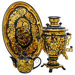 0074798-3л Самовар электрический "КУДРИНА" черн, овал