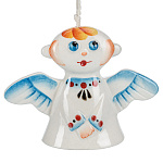 0078069 Колокольчик АНГЕЛ,  керамика, 8 см