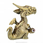 Бронзовая статуэтка "Дракон с тубусом", фотография 2. Интернет-магазин ЛАВКА ПОДАРКОВ