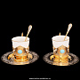 Набор кофейный на две персоны, Златоуст (в ассортименте ), фотография 1. Интернет-магазин ЛАВКА ПОДАРКОВ