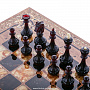 Шахматы с инкрустацией и фигурами из янтаря "Арабески-Тина" 56х56 см, фотография 8. Интернет-магазин ЛАВКА ПОДАРКОВ