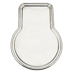 0080668 ПОДНОС "Гитара" никилерованный (белый) 44*31см