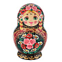 Матрешка "Цветы" 10 мест, фотография 2. Интернет-магазин ЛАВКА ПОДАРКОВ