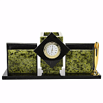 0035178/3239 Нат.камень Письменный набор "МЕНЕДЖЕР" змеевик