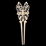 0017055 Рог Лося  ЗАКОЛКА ДЛЯ ВОЛОС "Бабочки" 11*3,5см