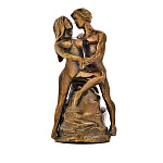 0033188 Бронза КОЛОКОЛЬЧИК "ВЛЮБЛЕННЫЕ" 3,5*8см