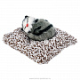 Игрушка из меха "Кошка на подушке", фотография 3. Интернет-магазин ЛАВКА ПОДАРКОВ