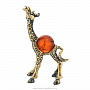 Статуэтка с янтарем "Жирафик", фотография 1. Интернет-магазин ЛАВКА ПОДАРКОВ