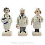 24470/В Сувенир Скульптура "ВРАЧ (женщина) фарфор