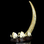 Скульптура из бивня мамонта "Ледниковый период", фотография 2. Интернет-магазин ЛАВКА ПОДАРКОВ