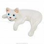 Фарфоровая статуэтка "Кошка белая", фотография 1. Интернет-магазин ЛАВКА ПОДАРКОВ