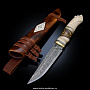 Нож сувенирный с рукоятью из кости "Хозяин", фотография 1. Интернет-магазин ЛАВКА ПОДАРКОВ