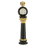 0061714 Часы из змеевика "Колонна" 85*66*315мм.