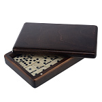 Домино турнирное в шкатулке из березы