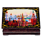 Шкатулка из папье-маше с принтом "Москва. Лето"