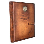 200411 Книга "Главные документы ВОВ" 29,5*36 см, кожа