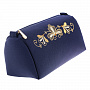 Косметичка "Листопад". Темно-синяя с золотой вышивкой, фотография 5. Интернет-магазин ЛАВКА ПОДАРКОВ
