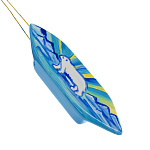 -Мишка на севере Сувенир НОВОГОДНЯЯ ИГРУШКА "КОНФЕТА" (фарфор) 2*3*11,5см