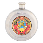 Фляга круглая с символикой