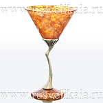 16007-Б-2перс Янтарь Бокал для мартини "Лето" на 2 перс. Бронза