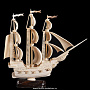 Модель корабля из бивня мамонта "Парусник", фотография 2. Интернет-магазин ЛАВКА ПОДАРКОВ