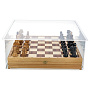 Защитный стеклянный короб для шахмат. 45х45 см, фотография 3. Интернет-магазин ЛАВКА ПОДАРКОВ