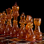 Шахматы деревянные с фигурами из янтаря, фотография 2. Интернет-магазин ЛАВКА ПОДАРКОВ
