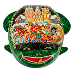 Шкатулка с художественной росписью "Лягушка. Жар-птица"