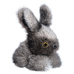  Нат.мех. ИГРУШКА "КРОЛИК" сер  (мех норки)