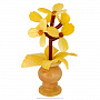 Сувенир из янтаря "Цветы в вазе" 19 см, фотография 1. Интернет-магазин ЛАВКА ПОДАРКОВ