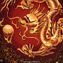 Картина янтарная "Китайский дракон" 47х37 см, фотография 3. Интернет-магазин ЛАВКА ПОДАРКОВ