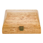 0080328 Нат.дерево ШКАТУЛКА "Прямоугольная" 19,5*14*7см Карельская береза