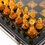 Шахматный ларец с фигурами из янтаря "Европа", фотография 3. Интернет-магазин ЛАВКА ПОДАРКОВ