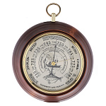/ПБ-1 БАРОМЕТР настенный "Для рыбака" 18,2см ПБ-1Р Нат.дерево 