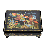 0044196/10*7 Лаковая миниатюра Шкатулка "Сивка-бурка" (АР Сурикова) 10*7см (п1089)