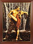 Картина из янтаря "Танцы на воде"