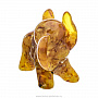 Статуэтка из янтаря "Ушастый слон", фотография 2. Интернет-магазин ЛАВКА ПОДАРКОВ